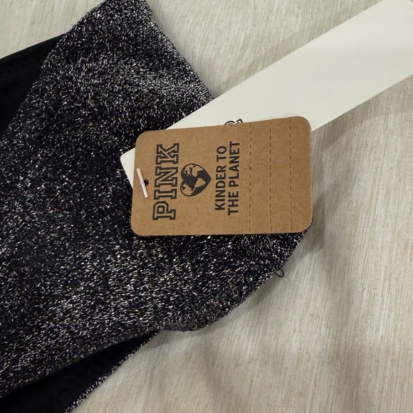 PINK Sparkly Black Bikini Bottoms - Picture 5 of 6